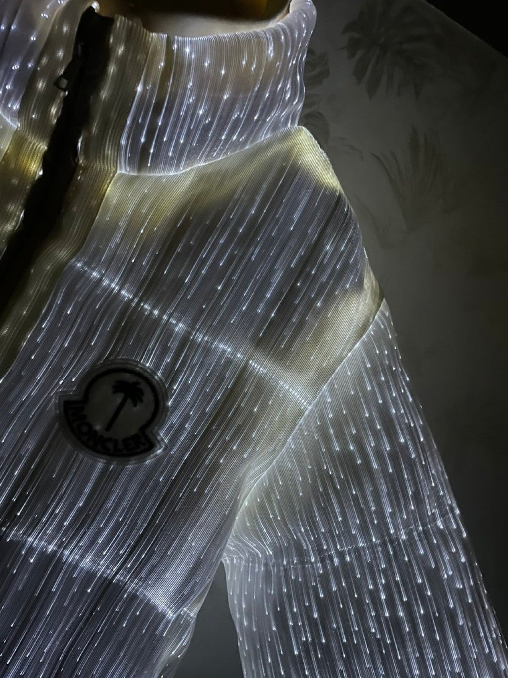 Chaqueta de plumón luminosa