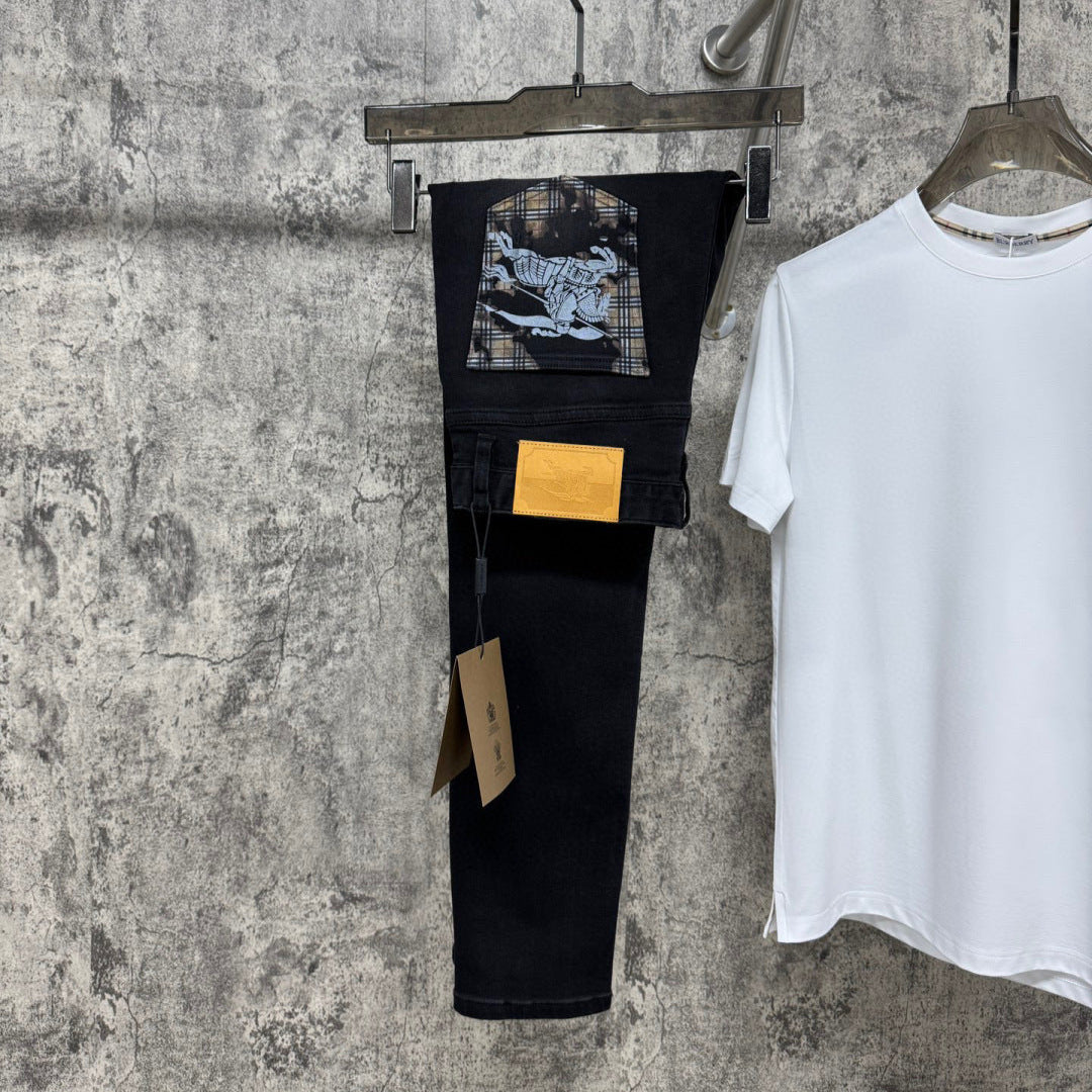 Pantalones vaqueros elásticos ajustados para hombre