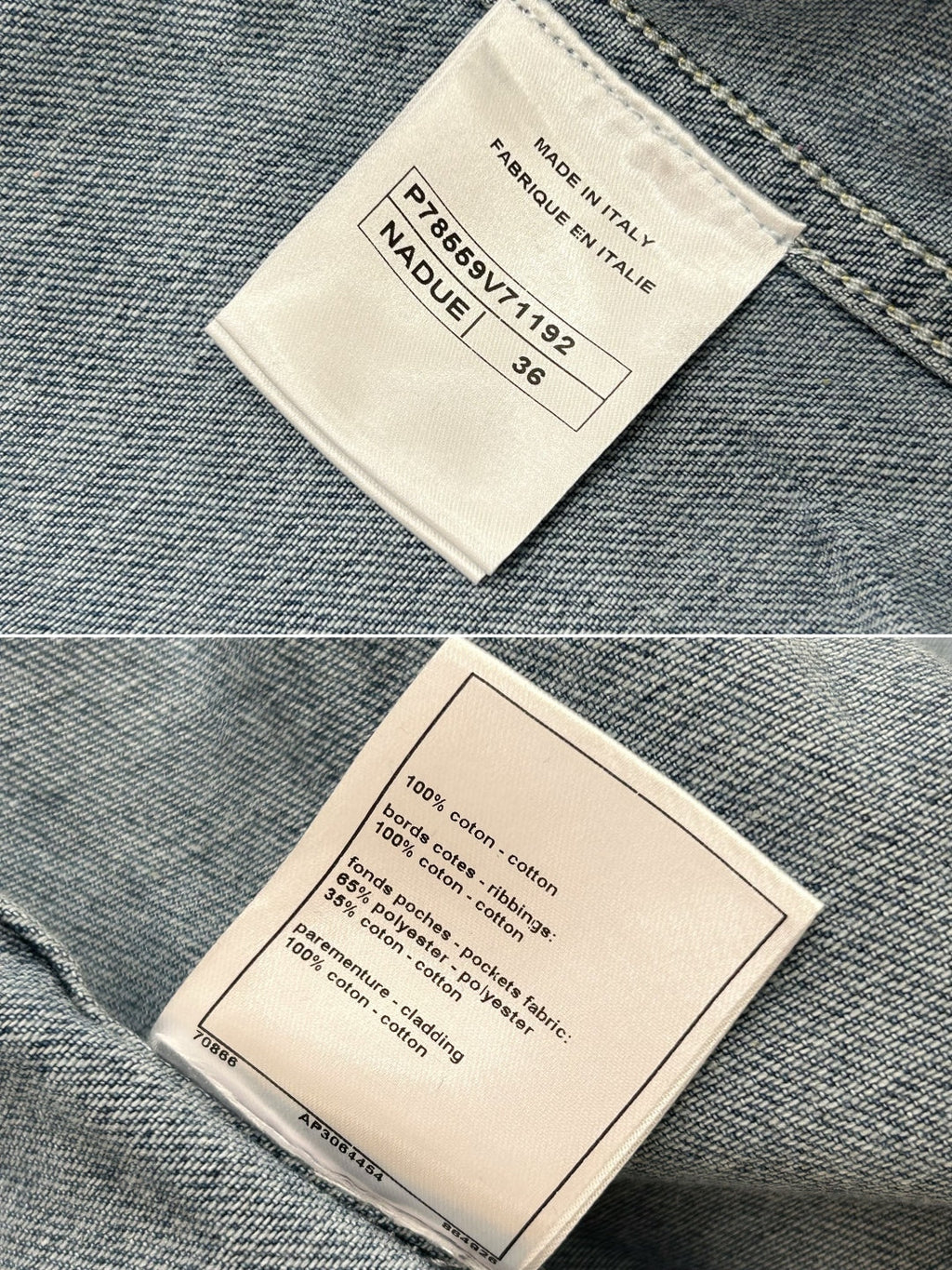 Chaqueta vaquera con solapa grande