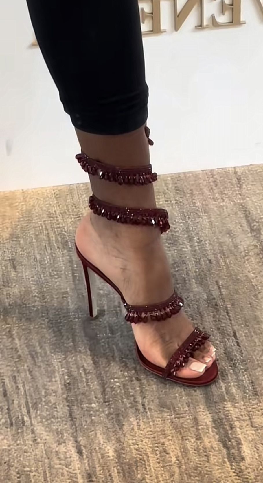 Cleo Crystal Strap Sandals