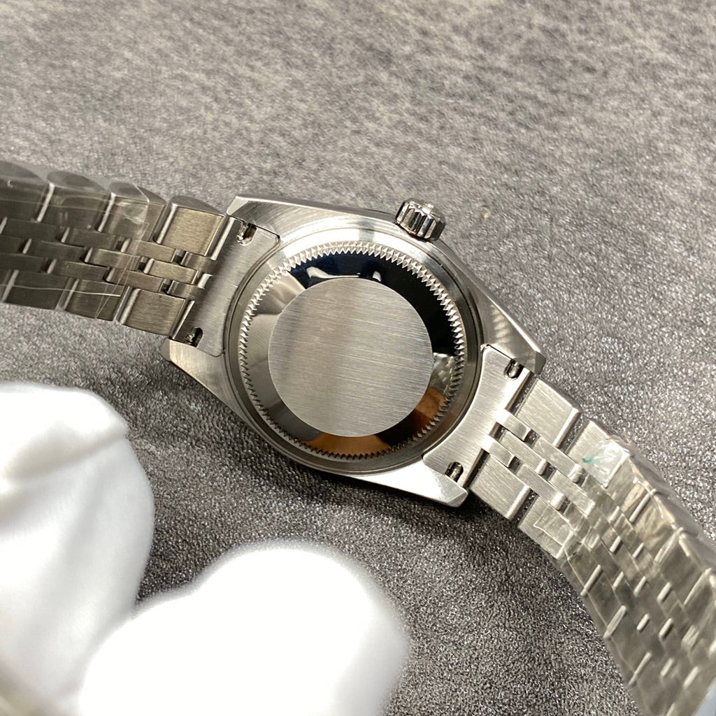 Reloj automático de 28 mm con esfera rosa langosta