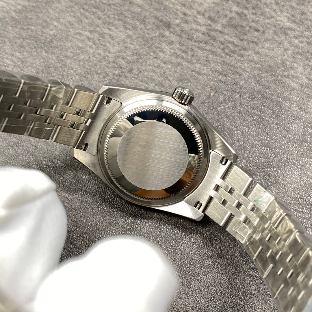 Reloj automático de 28 mm con esfera rosa langosta