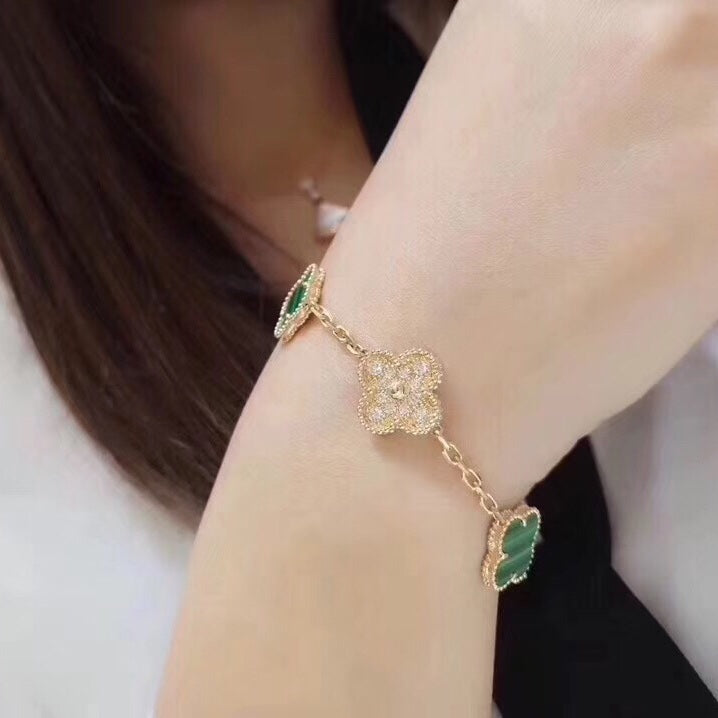 Pulsera Alhambra de malaquita