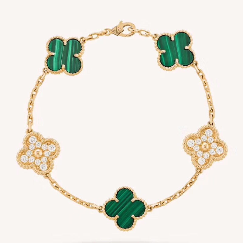 Pulsera Alhambra de malaquita