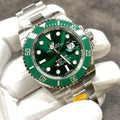 Reloj de buceo automático con esfera verde de 40 mm