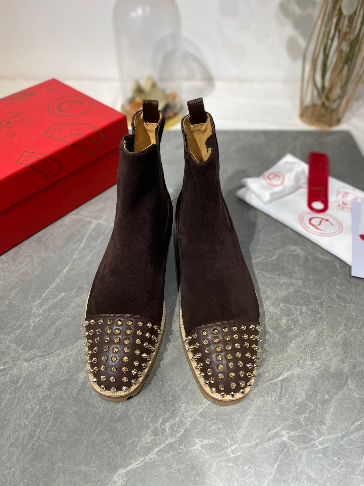 Botas Oxford marrón oscuro