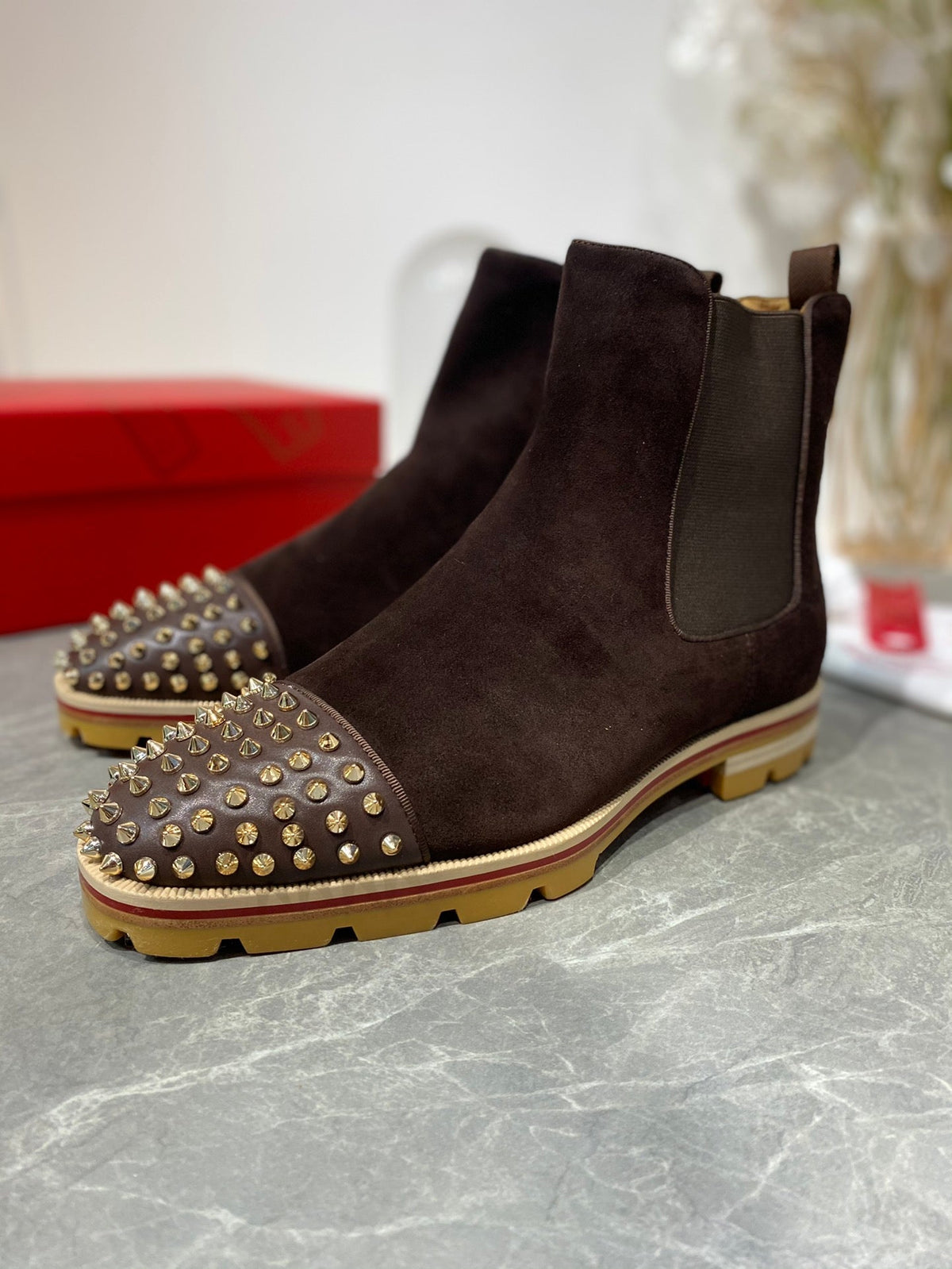 Botas Oxford marrón oscuro
