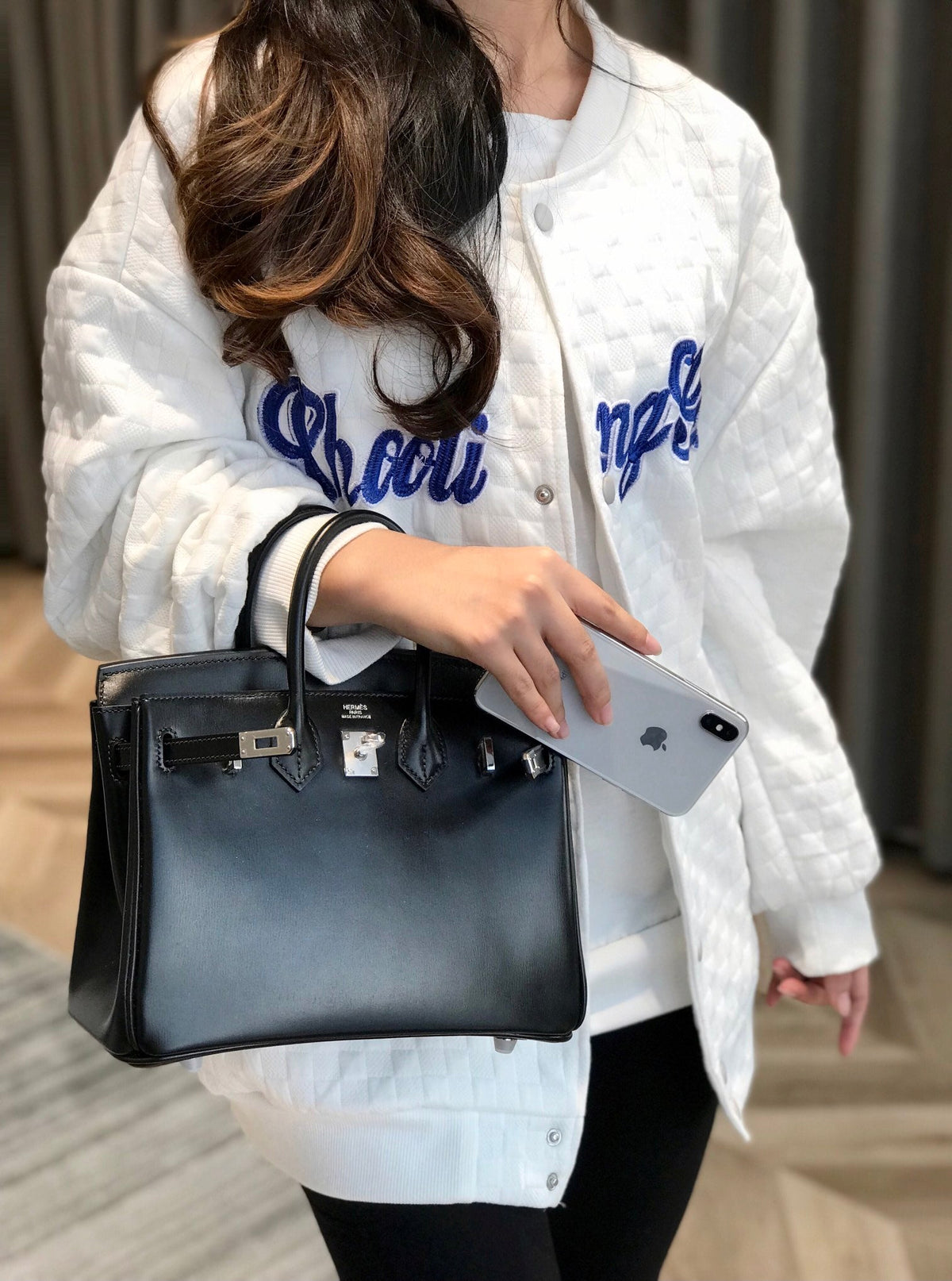 Bolso de piel negra 30