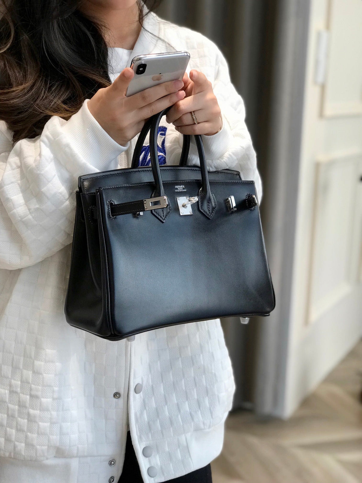 Bolso de piel negra 30