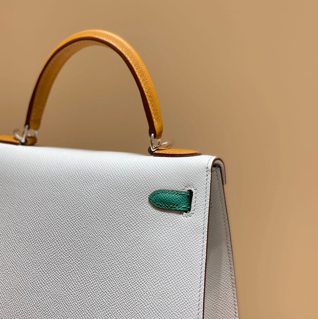 28 Tricolor Leather Bag
