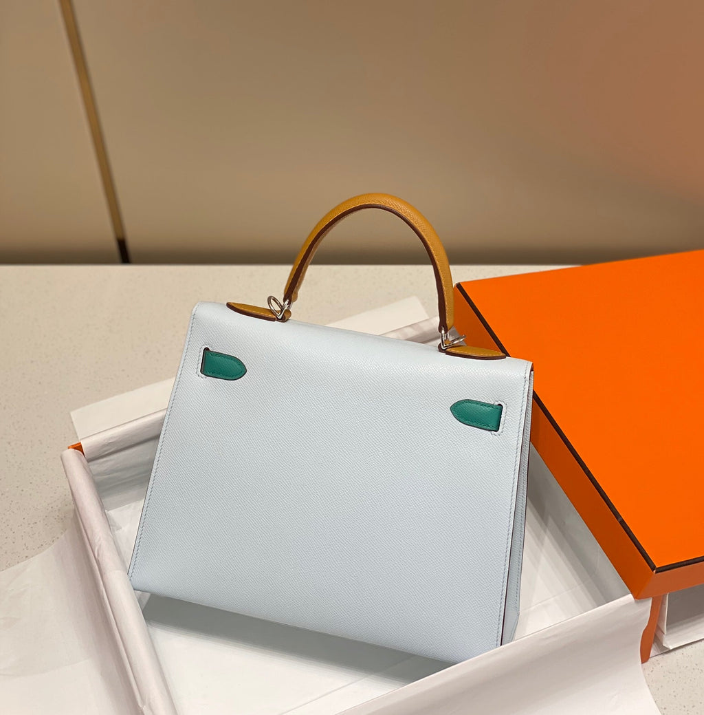 28 Tricolor Leather Bag