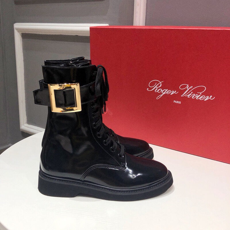 Botines de tobillo estilo Martin para mujer