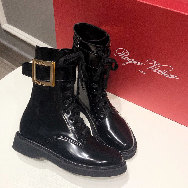 Botines de tobillo estilo Martin para mujer