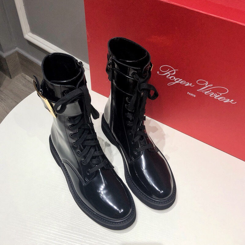 Botines de tobillo estilo Martin para mujer