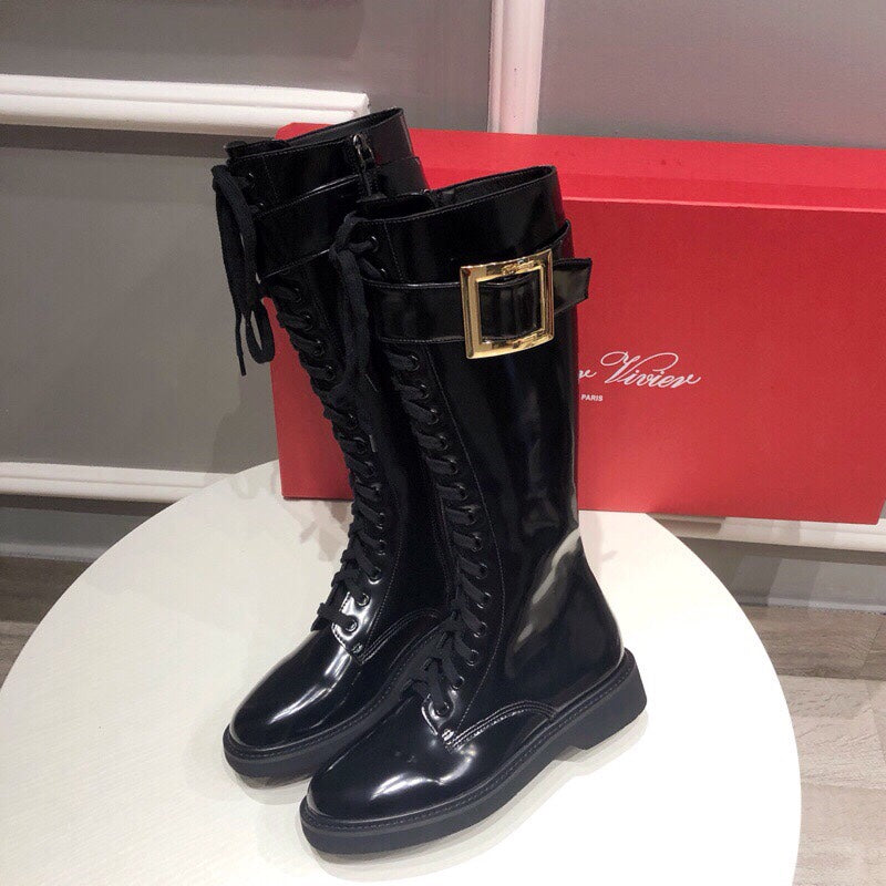 Botas altas con cuentas para mujer