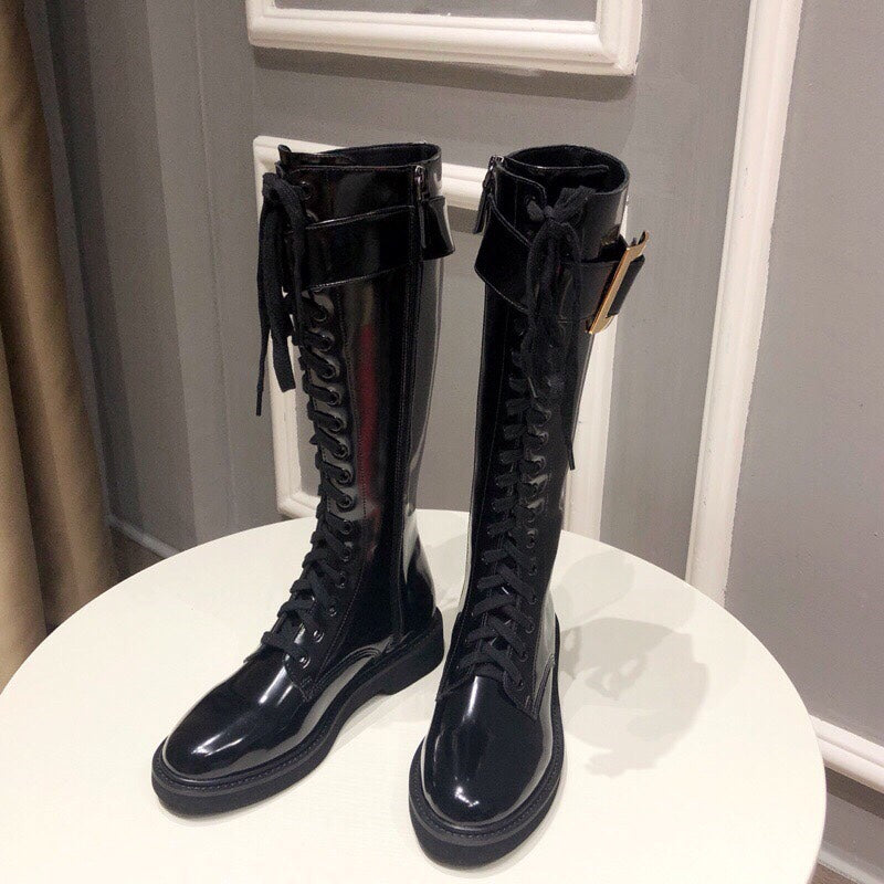 Botas altas con cuentas para mujer