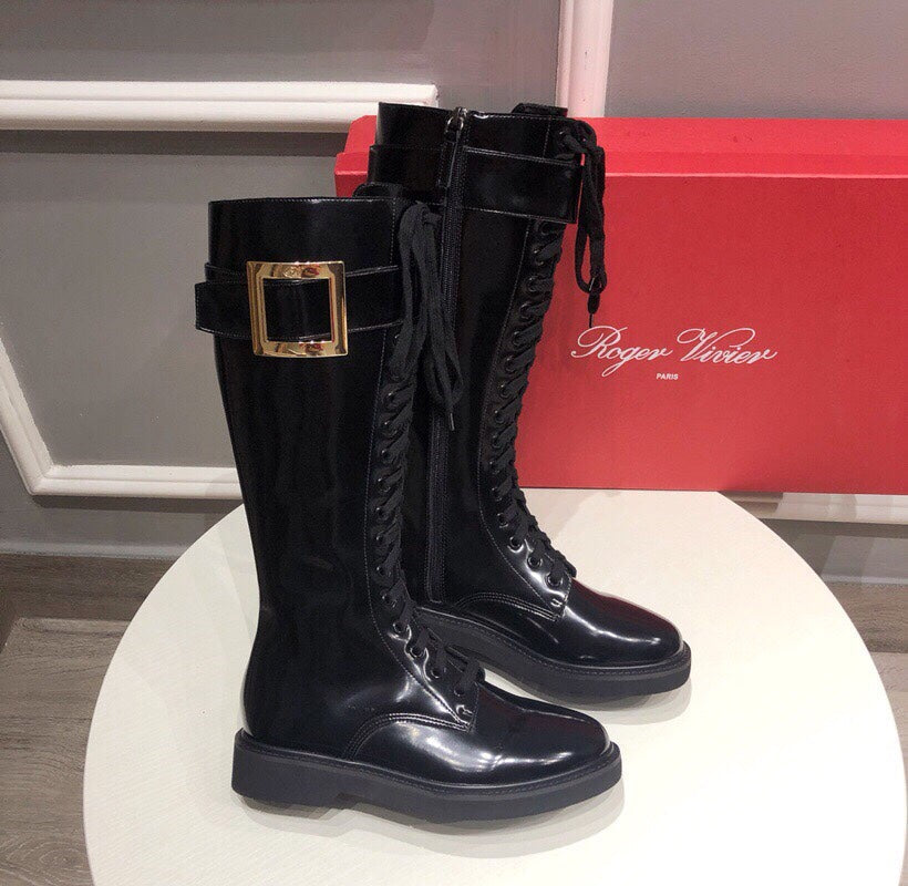Botas altas con cuentas para mujer