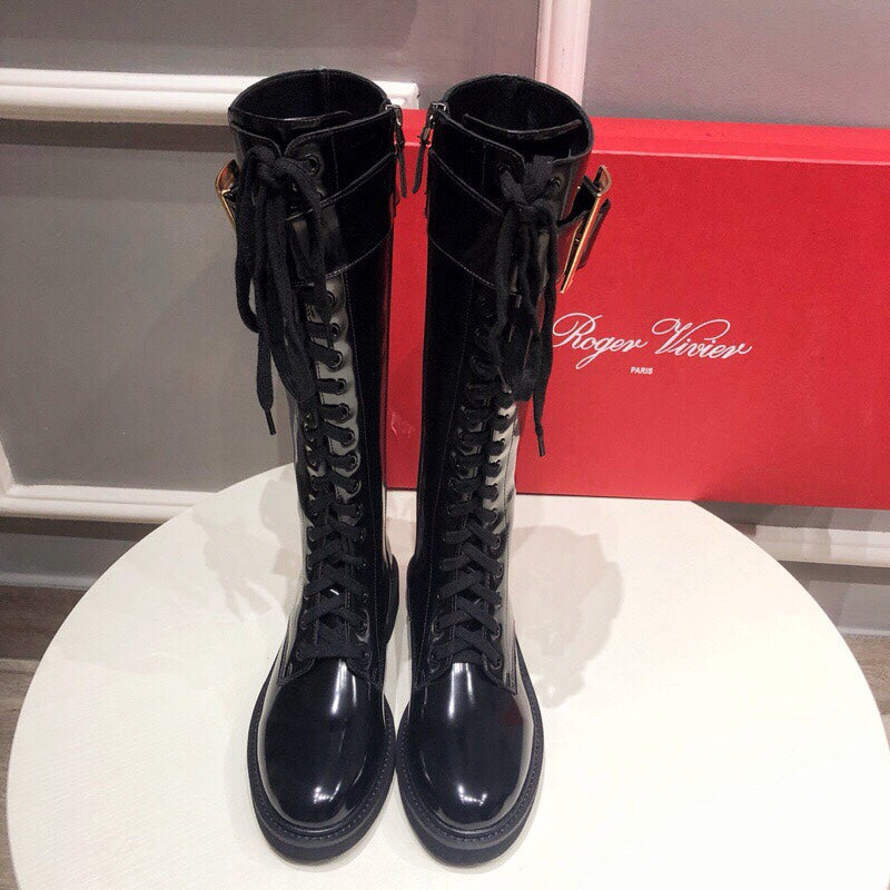 Botas altas con cuentas para mujer