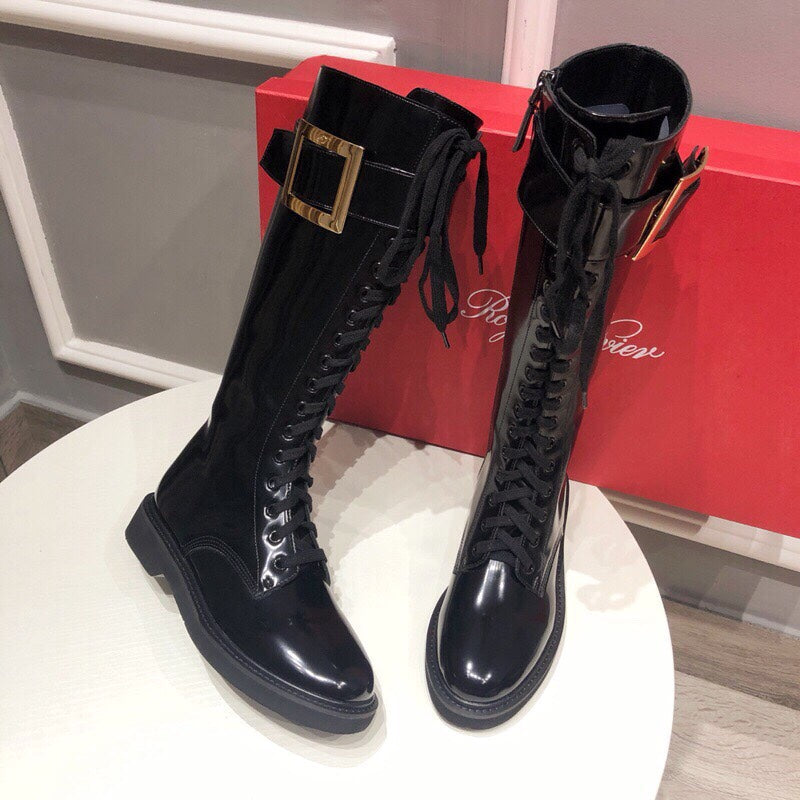 Botas altas con cuentas para mujer