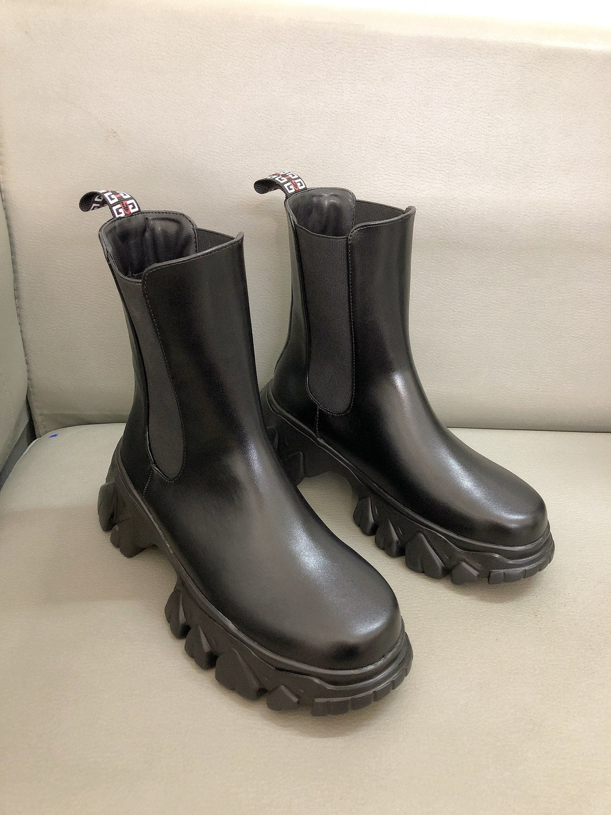 Botas Chelsea de suela gruesa para mujer