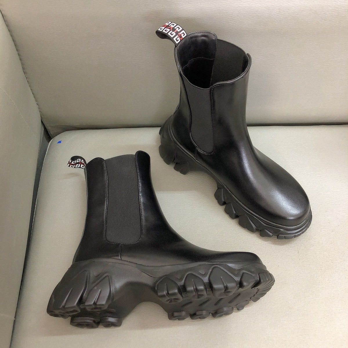 Botas Chelsea de suela gruesa para mujer