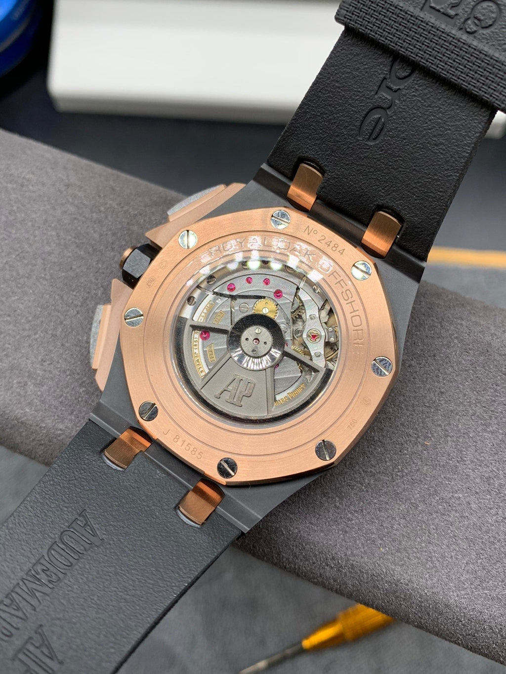 Reloj automático cronógrafo esqueleto de 44 mm