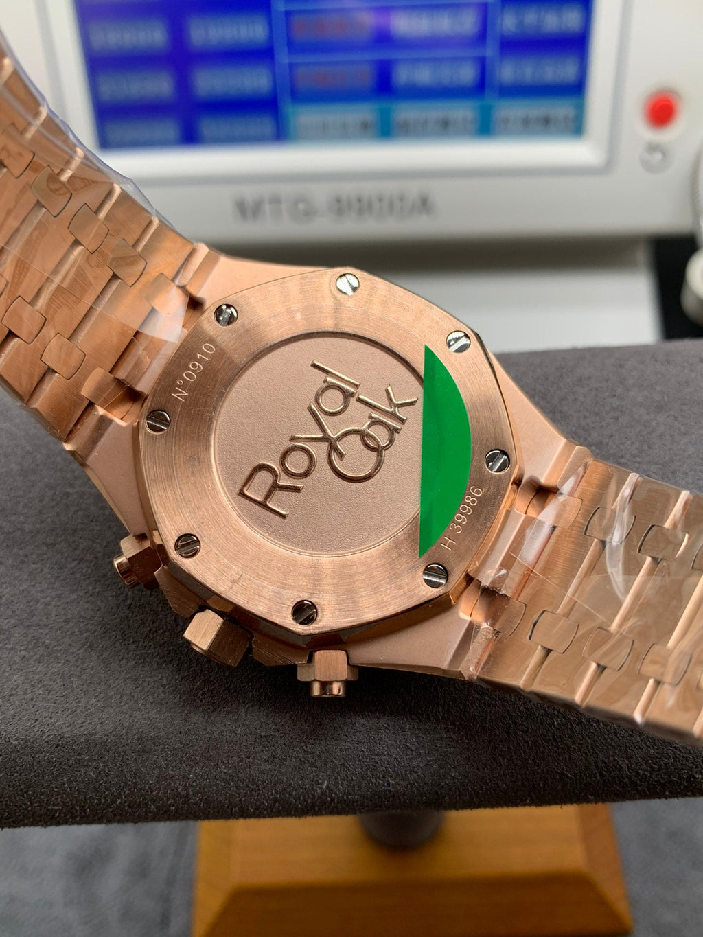 Reloj cronógrafo automático de oro rosa de 41 mm