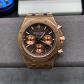 Reloj cronógrafo automático de oro rosa de 41 mm