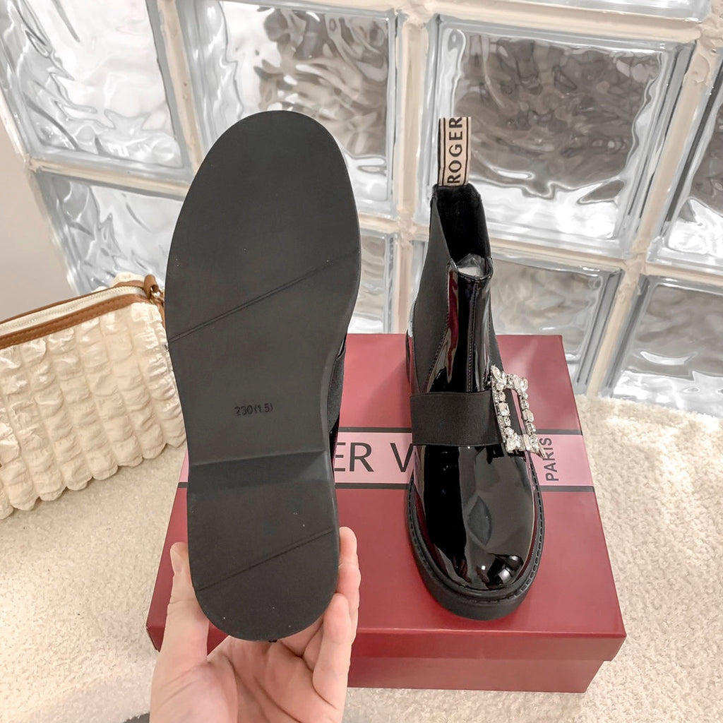 Botines Martin para mujer con hebilla de diamante