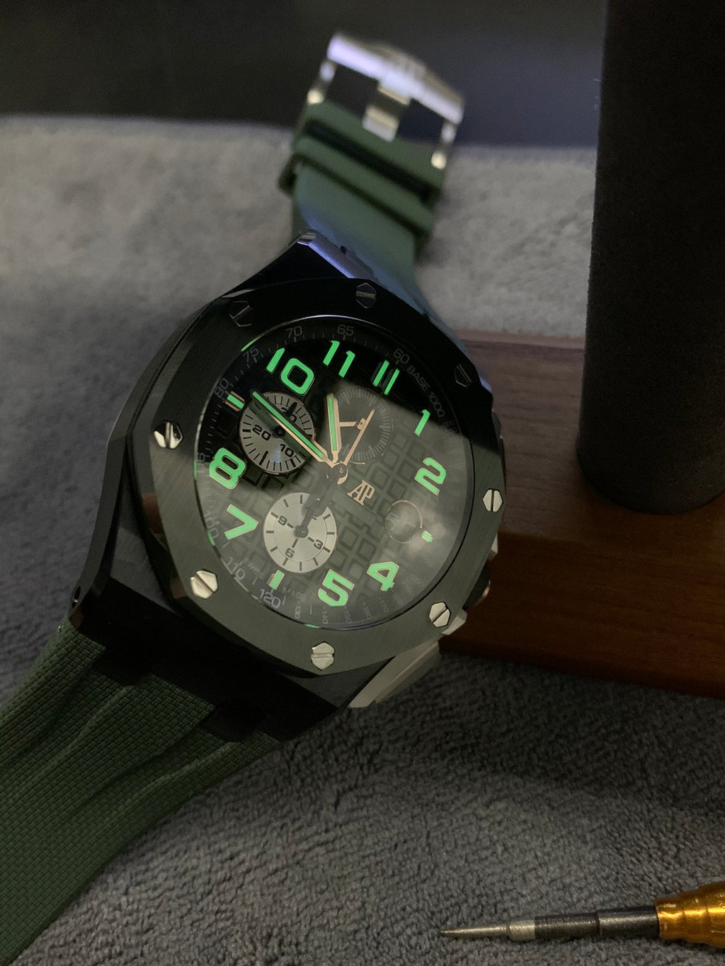 Reloj automático cronógrafo esqueleto de 44 mm