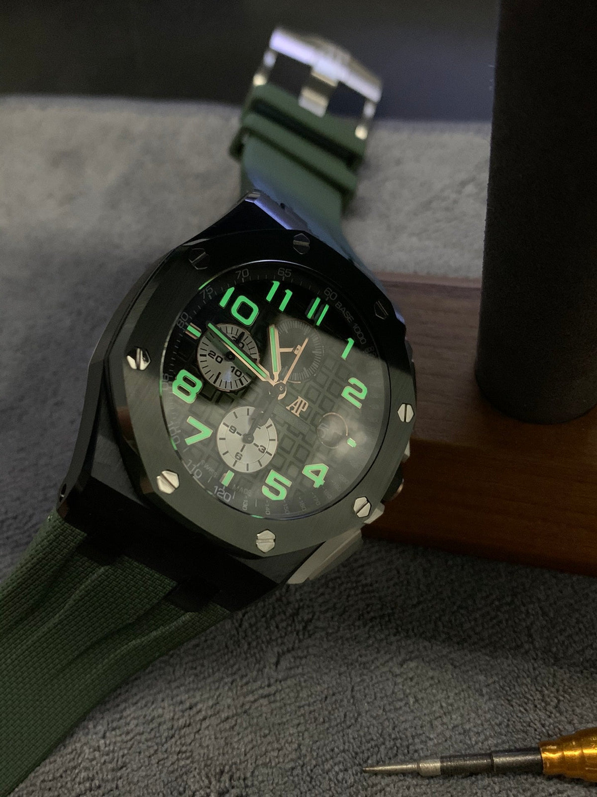 Reloj automático cronógrafo esqueleto de 44 mm