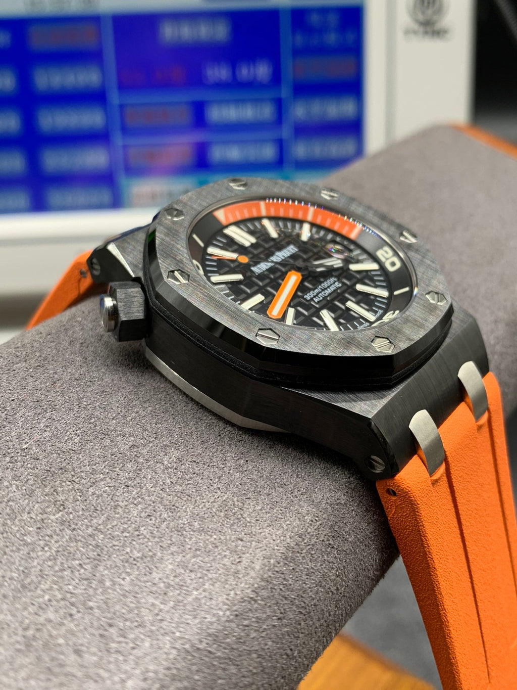 Reloj de buceo automático de cerámica negra de 42 mm