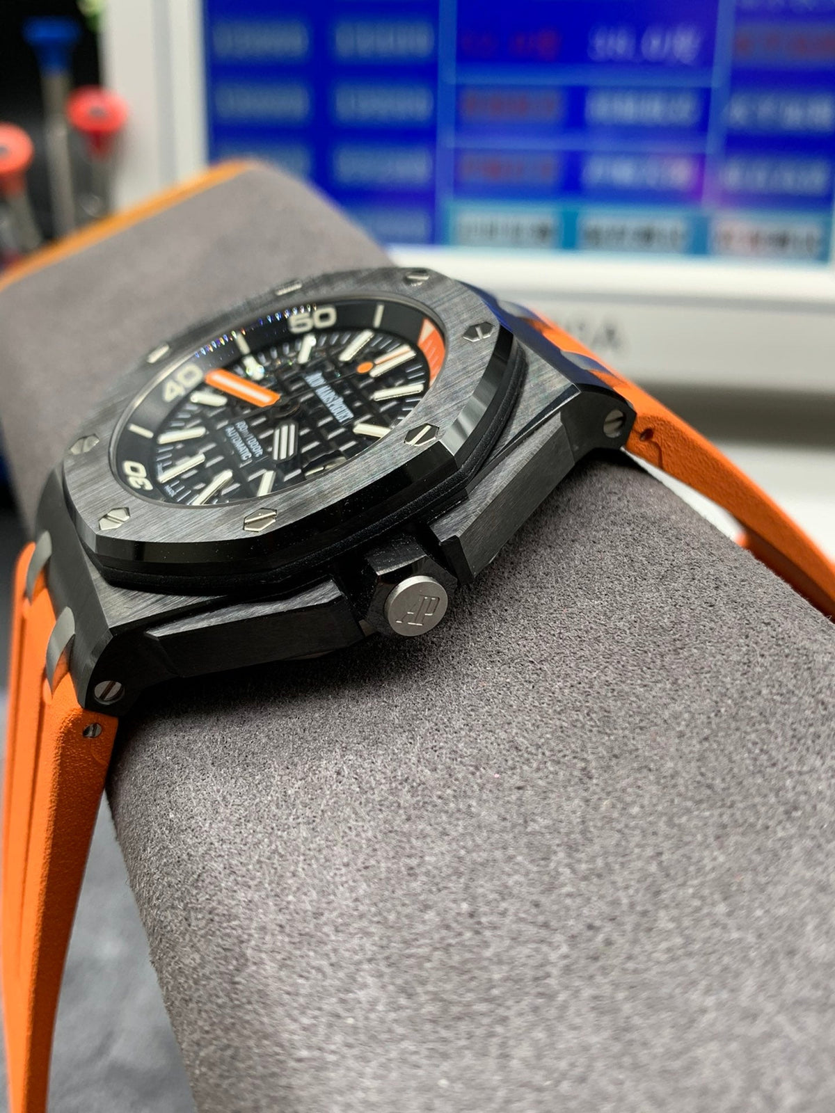 Reloj de buceo automático de cerámica negra de 42 mm