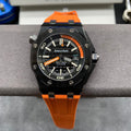 Reloj de buceo automático de cerámica negra de 42 mm