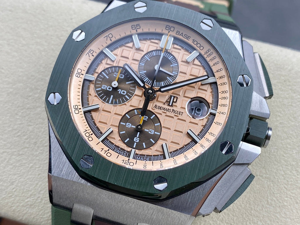 Cronógrafo de camuflaje de 44 mm