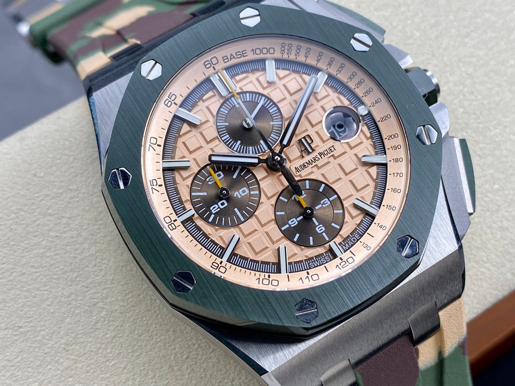 Cronógrafo de camuflaje de 44 mm