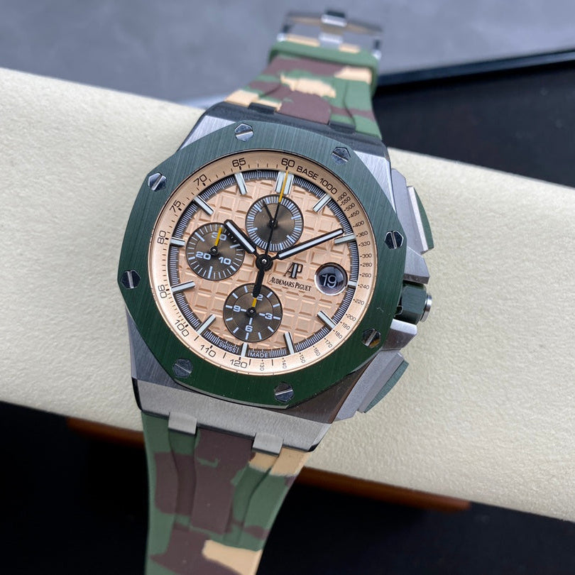 Cronógrafo de camuflaje de 44 mm