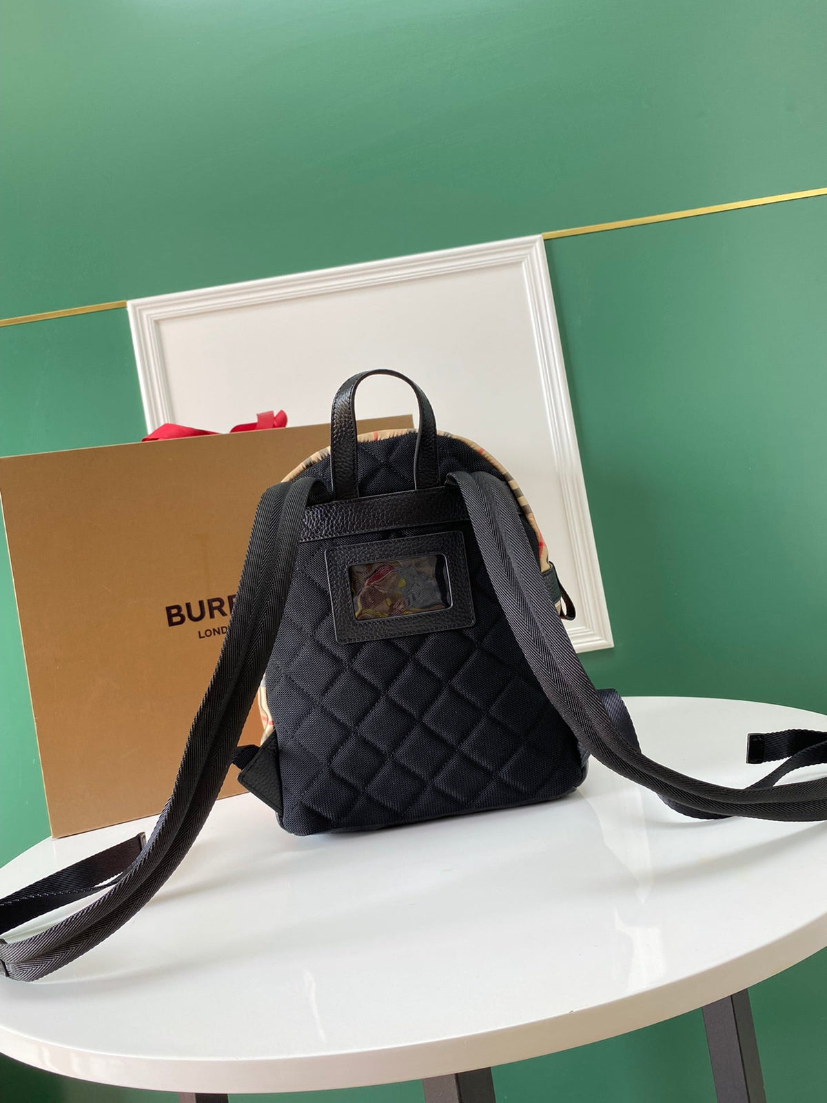 Mochila retro a cuadros
