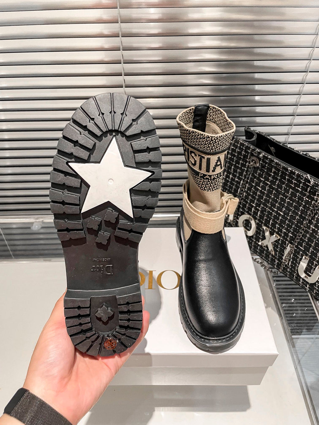 Botas Martin de punto para mujer