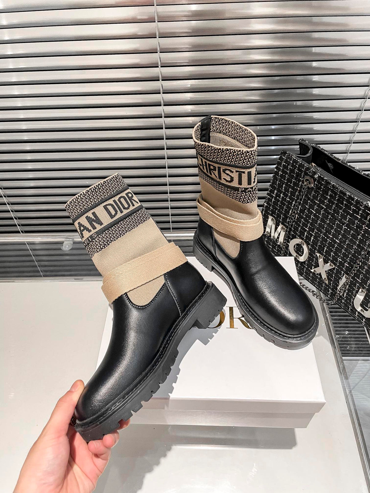 Botas Martin de punto para mujer