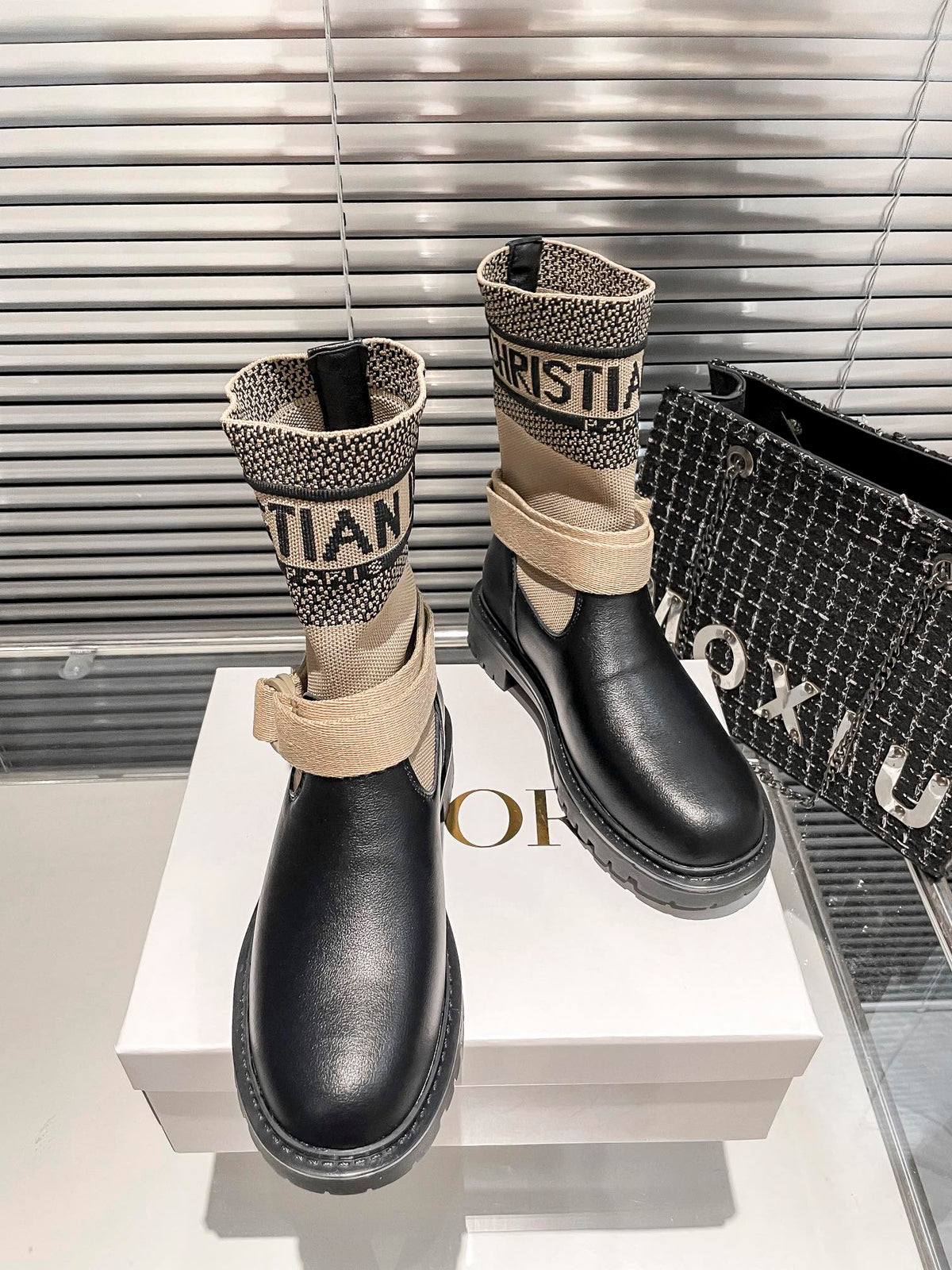 Botas Martin de punto para mujer