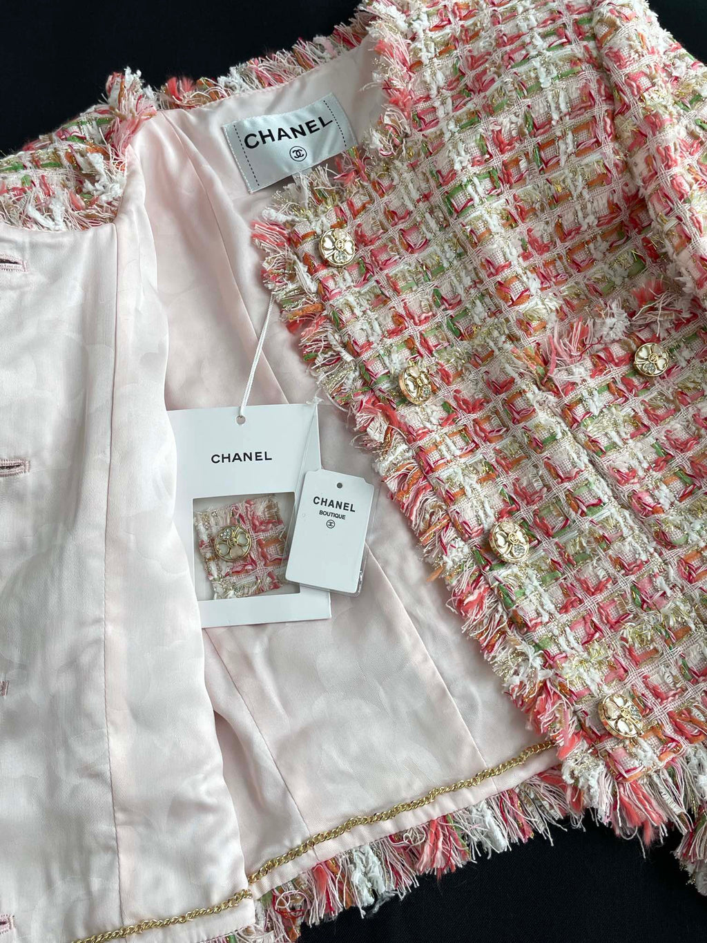 Chaqueta corta de tweed