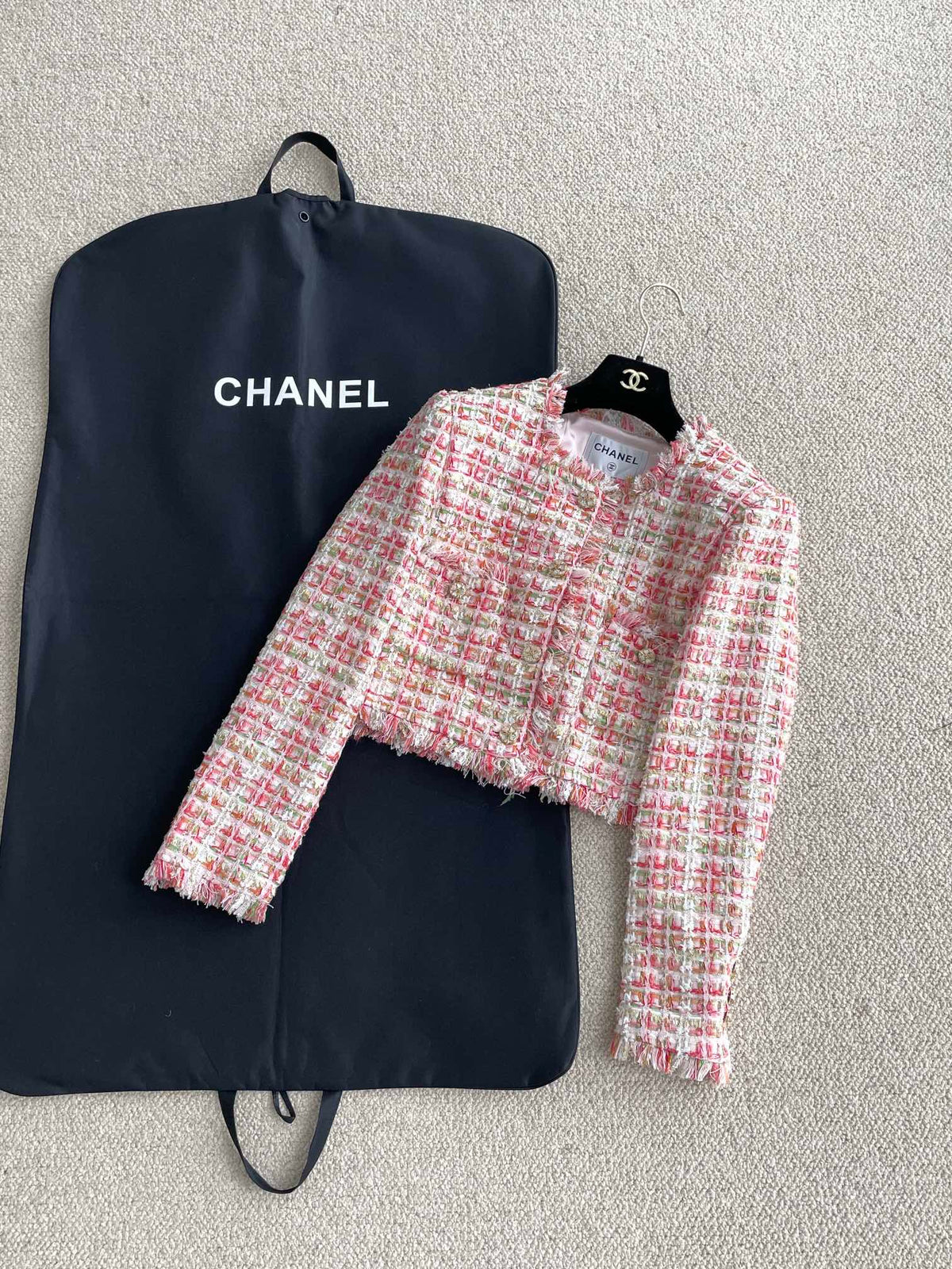 Chaqueta corta de tweed