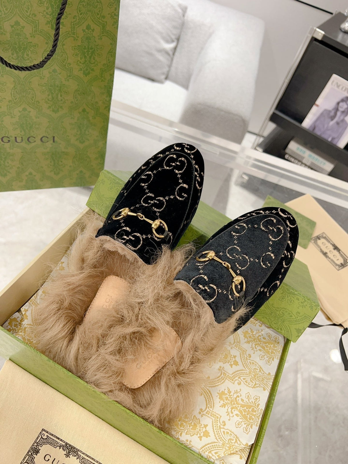Pantuflas Toscana de piel de oveja para mujer