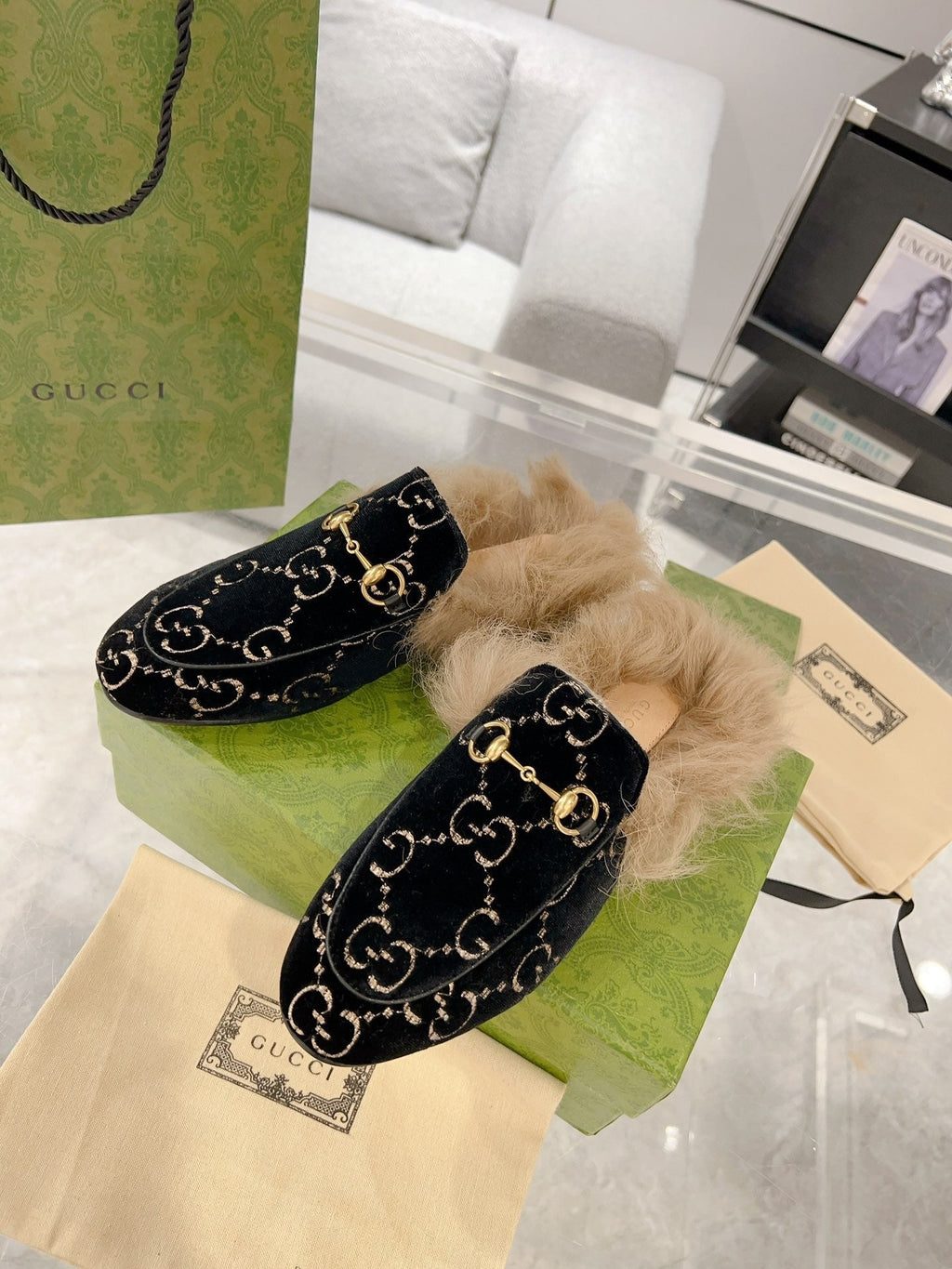 Pantuflas Toscana de piel de oveja para mujer