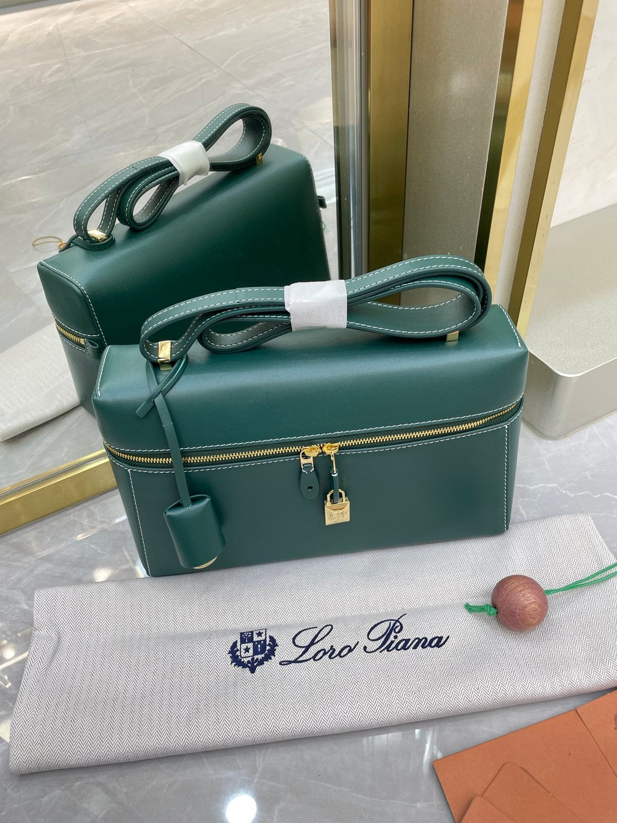 Bolso de cuero Saddle Loro