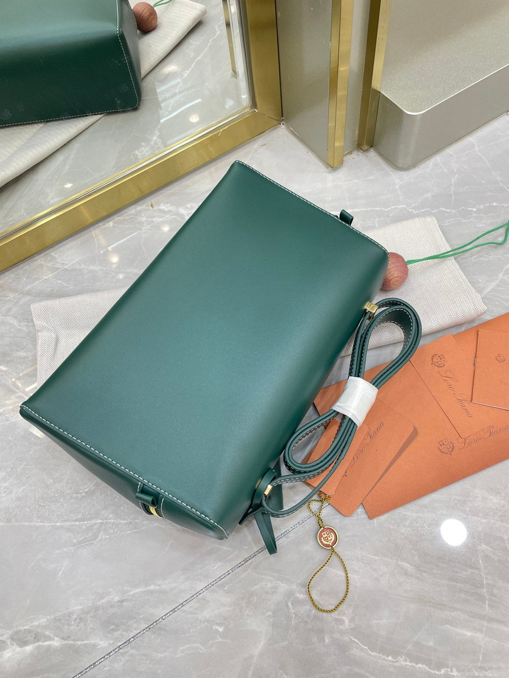 Bolso de cuero Saddle Loro