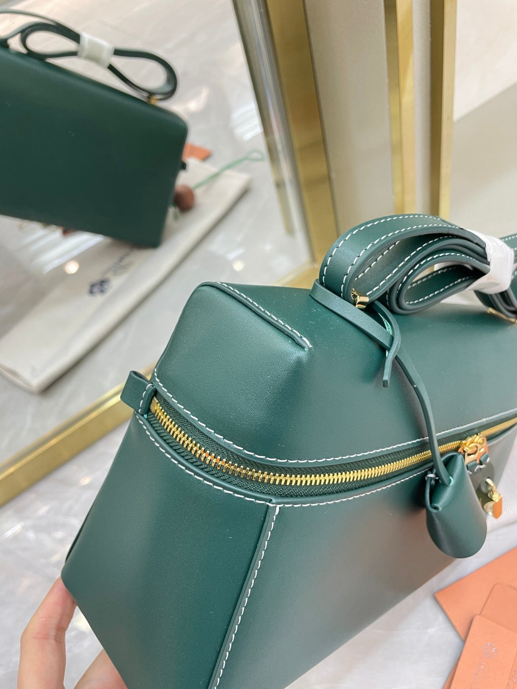 Bolso de cuero Saddle Loro