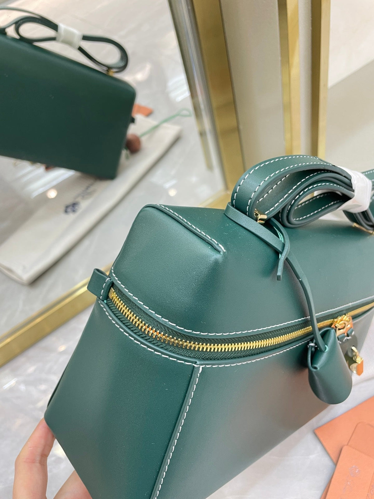 Bolso de cuero Saddle Loro