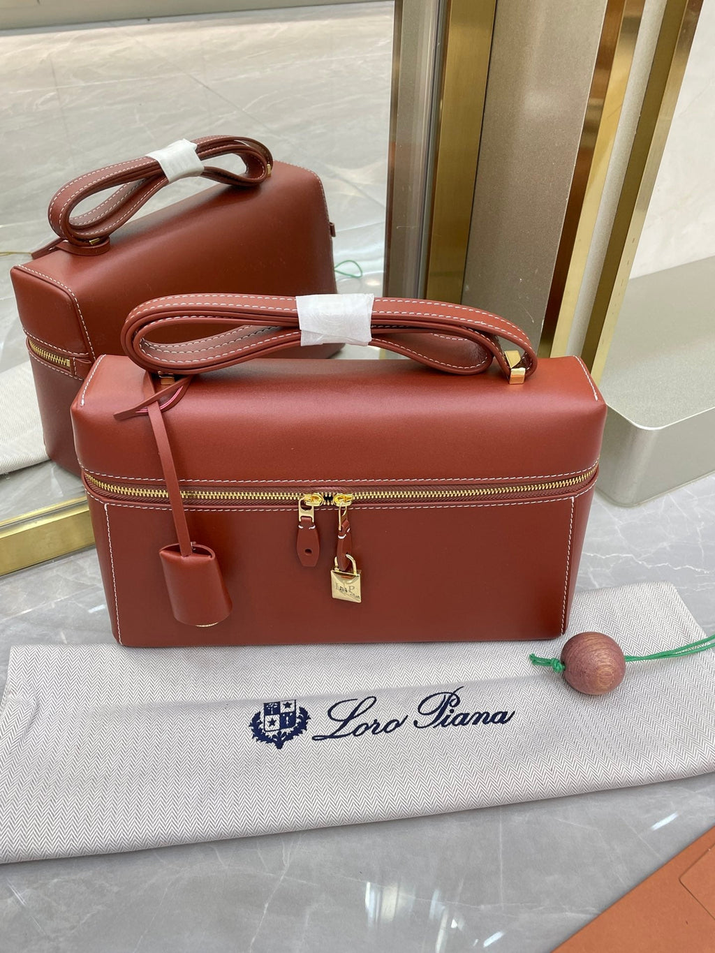 Bolso de cuero Saddle Loro